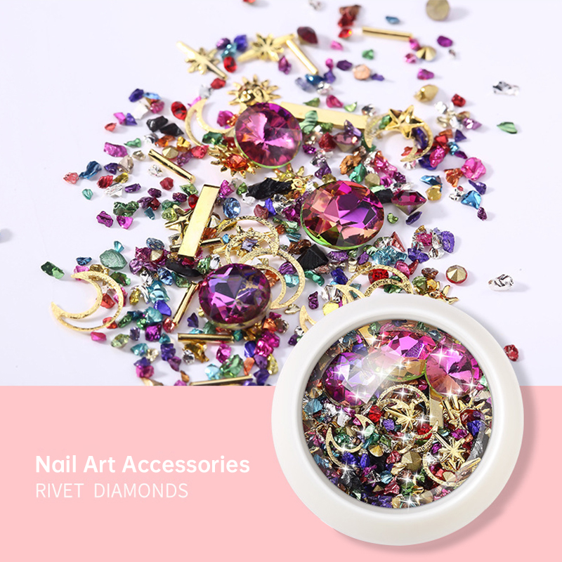 Jewelry Making Rivets - 樹脂石ジュエリー金属リベットダイヤモンドエポキシ樹脂充填アクセサリー DIY イヤリングペンダント電話ケースネイルアート装飾