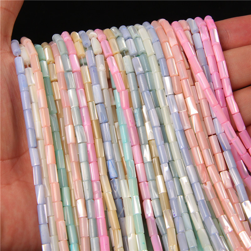 Seed Bead Tube - ジュエリー作り用の4x8mm円筒形ビーズ,シードビーズ,スペーサービーズ,チャーム,ブレスレット,イヤリング,diyアクセサリー