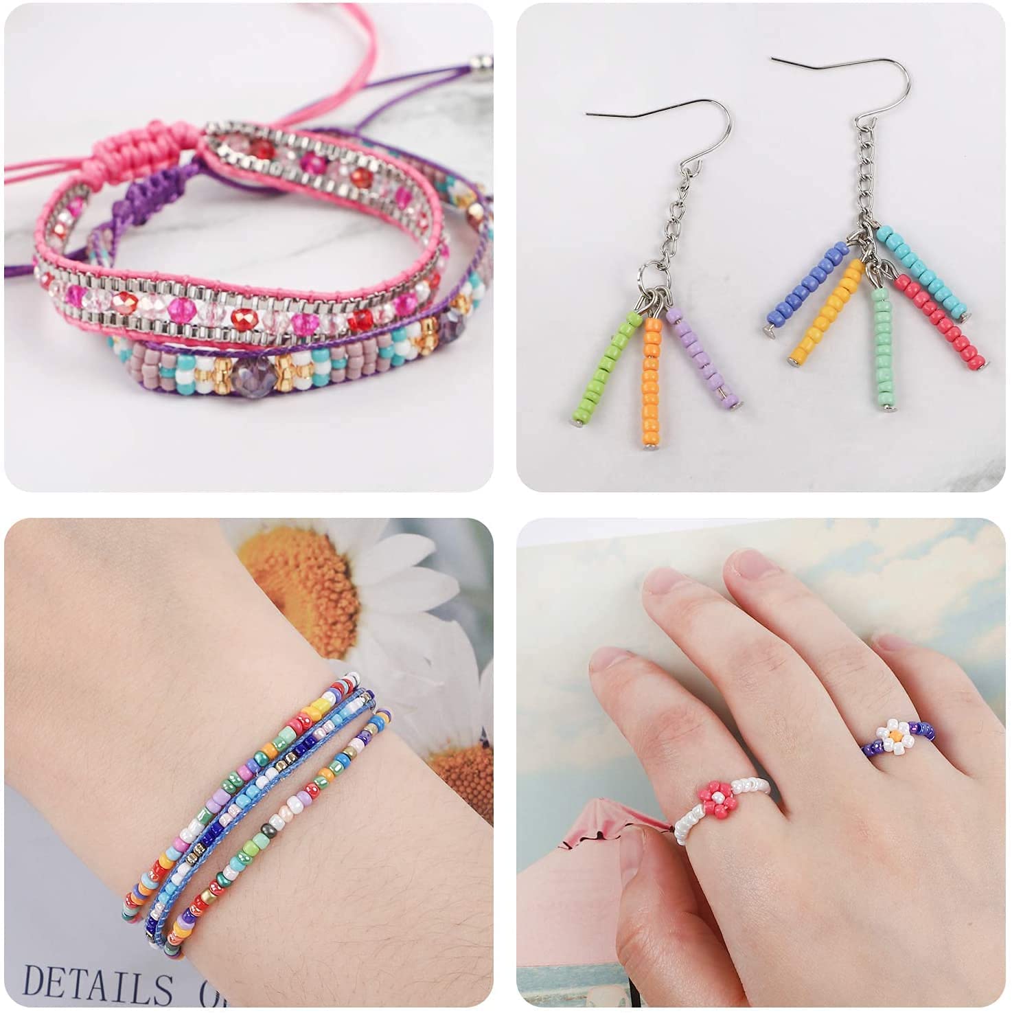 15グラム3ミリメートルマットマカロン色ガラスシードビーズ8 - Seed Bead Tube のレビューと価格