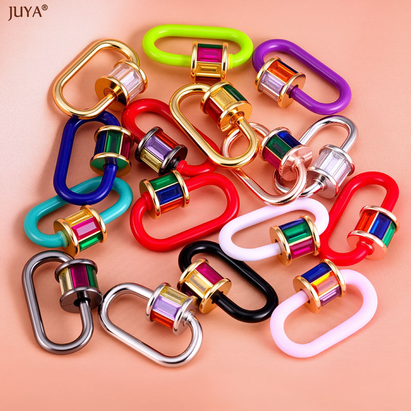 JUYA レインボークリスタルエナメルスクリューカラビナロッ - Jewelry Making Pins のレビューと価格