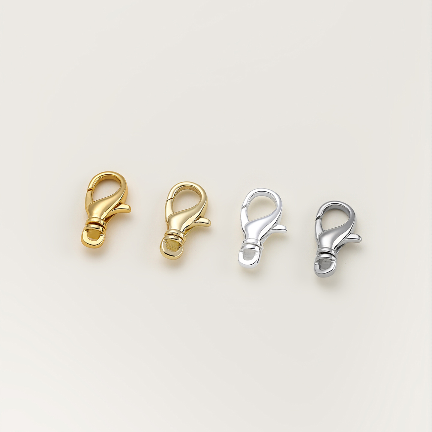 2個入り 14/18Kゴールド製 回転式ロブスタークラスプ。 - Jewelry Making Pins のレビューと価格