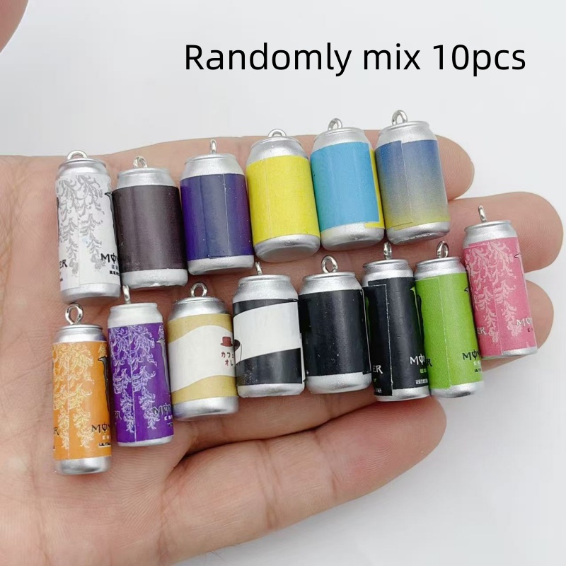 10個入り ミニチュア シミュレーション飲料缶 レジンチャー - Jewelry Making Parts のレビューと価格