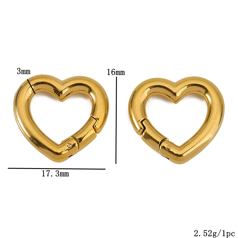 2 個ステンレス鋼クラスプハートラウンドリングロブスタークラ - Jewelry Making A Ring のレビューと価格