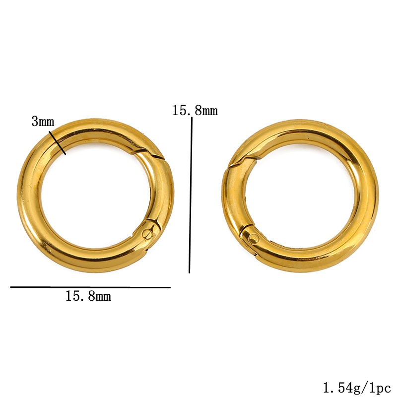 2 個ステンレス鋼クラスプハートラウンドリングロブスタークラ - Jewelry Making A Ring のレビューと価格