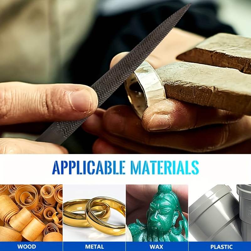 プロ仕様 8インチ ワックスカービングファイル 両端 ハーフ - Jewelry Making Table のレビューと価格