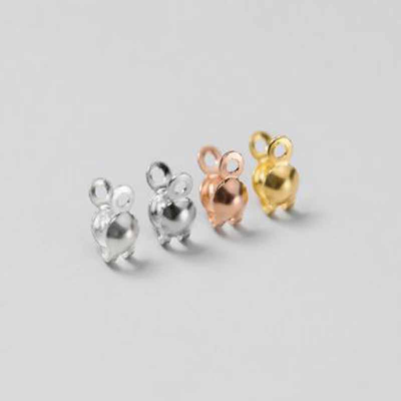 4個入り 本物の純銀925製 クロージャーエンドビーズ クラ - Jewelry Making Parts のレビューと価格