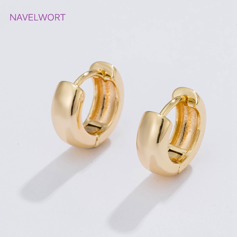 6 サイズのゴールドメッキサークルフープイヤリング女性ギフト - Jewelry Making Gold のレビューと価格