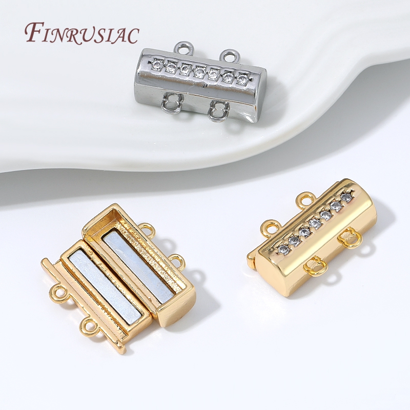 マグネット式ネックレス留め具 18K金メッキコネクター ダブ - Jewelry Making Gold のレビューと価格