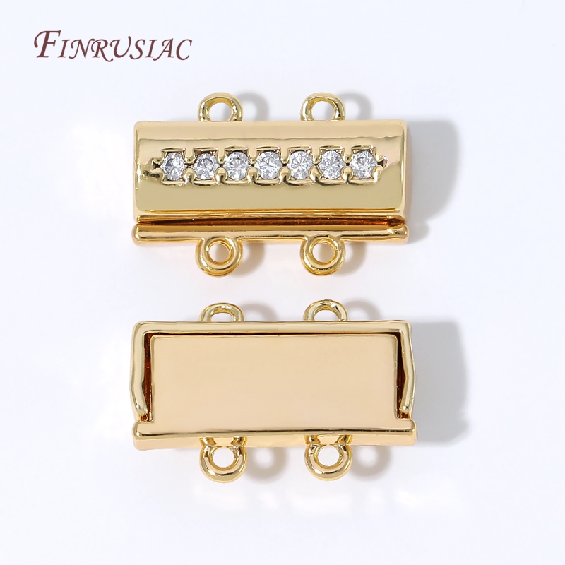 マグネット式ネックレス留め具 18K金メッキコネクター ダブ - Jewelry Making Gold のレビューと価格