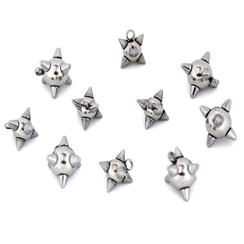 10個入り ステンレス製 メタルスパイク ボールチャーム メ - Jewelry Making Rivets のレビューと価格