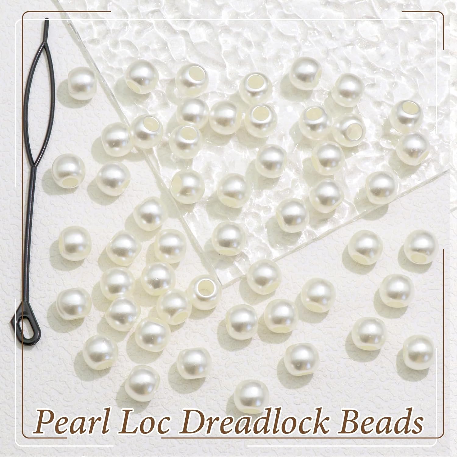 50 個のヘアビーズ三つ編み用パールホワイトドレッドロックビ - Seed Bead Tube のレビューと価格