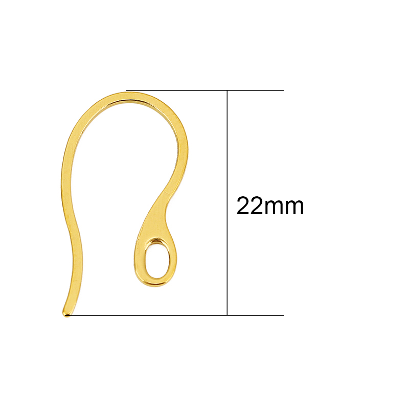 20個入り 低刺激性ステンレス製イヤリングフック PVD加工 - Jewelry Making Pins のレビューと価格