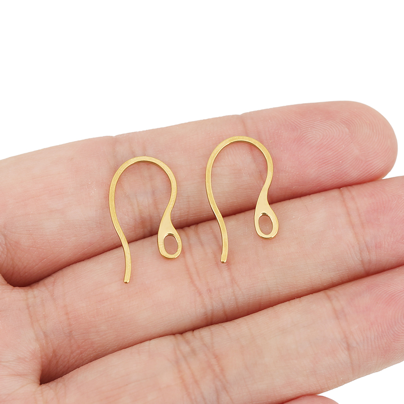 20個入り 低刺激性ステンレス製イヤリングフック PVD加工 - Jewelry Making Pins のレビューと価格