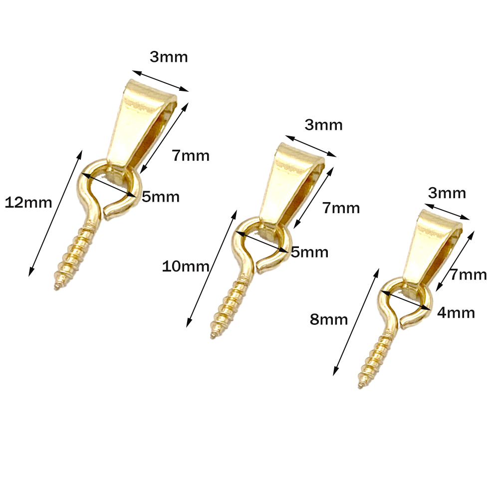 ステンレス鋼のネジピン,ハーフドリルビーズ用のフックコネクタ - Jewelry Making Rivets のレビューと価格