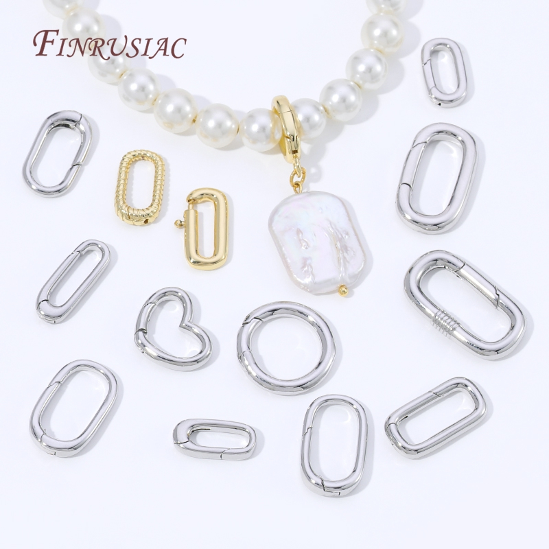 18Kゴールドメッキの楕円形スプリングリングクラスプ。ペーパ - Jewelry Making A Ring のレビューと価格