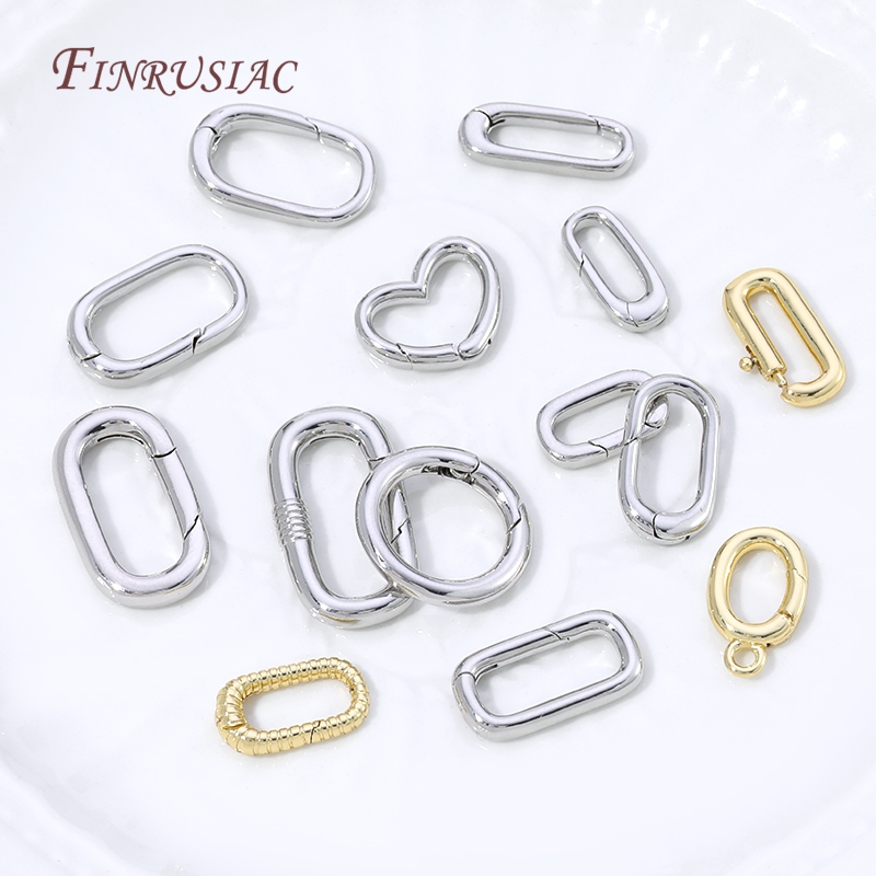 18Kゴールドメッキの楕円形スプリングリングクラスプ。ペーパ - Jewelry Making A Ring のレビューと価格