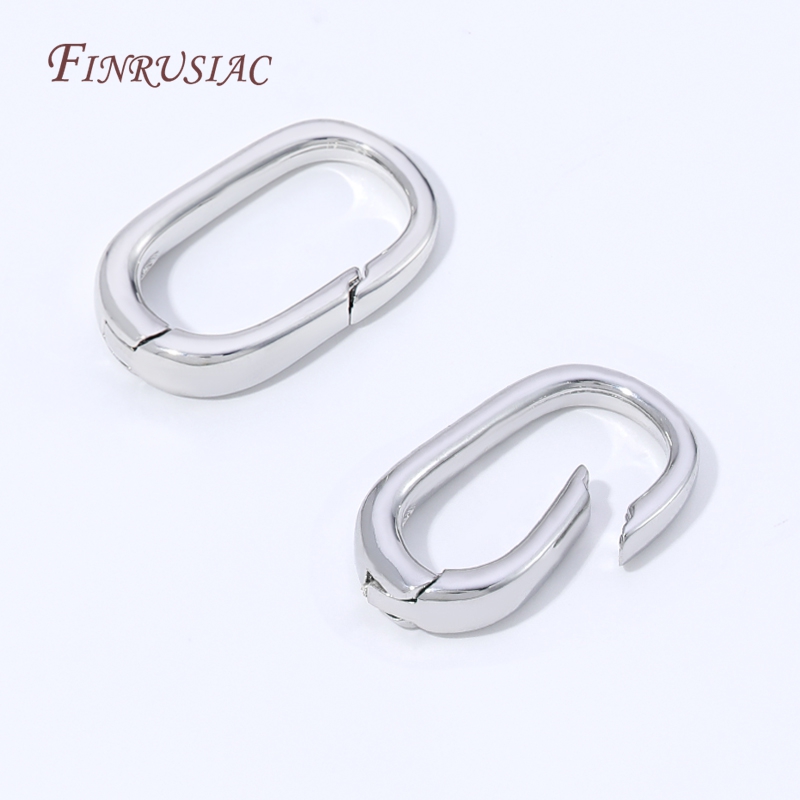 18Kゴールドメッキの楕円形スプリングリングクラスプ。ペーパ - Jewelry Making A Ring のレビューと価格