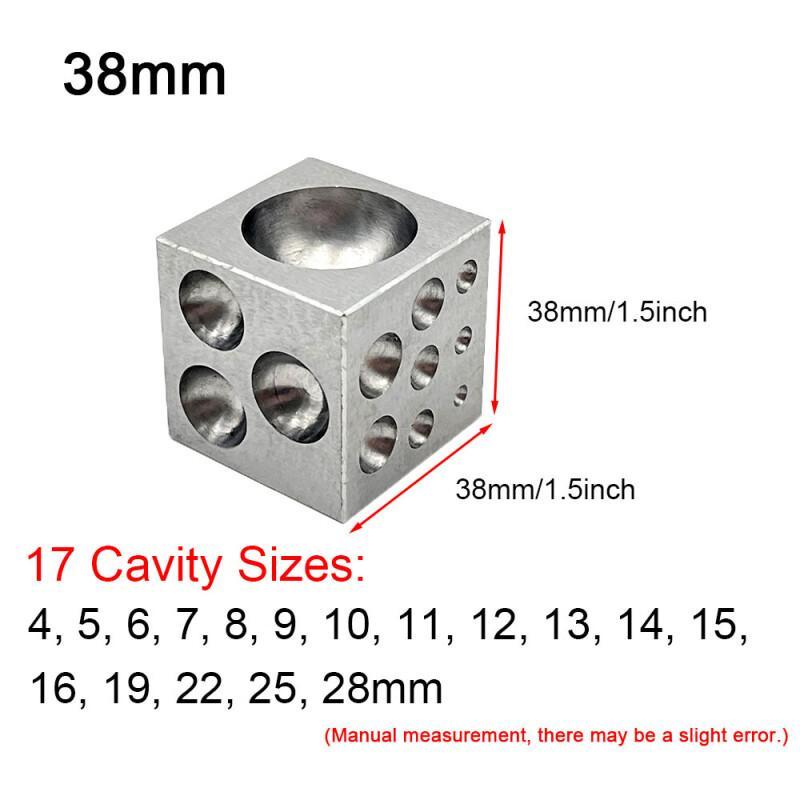 研磨された高炭素鋼の空洞を備えたダッピングブロックスクエア  - Jewelry Making Table のレビューと価格