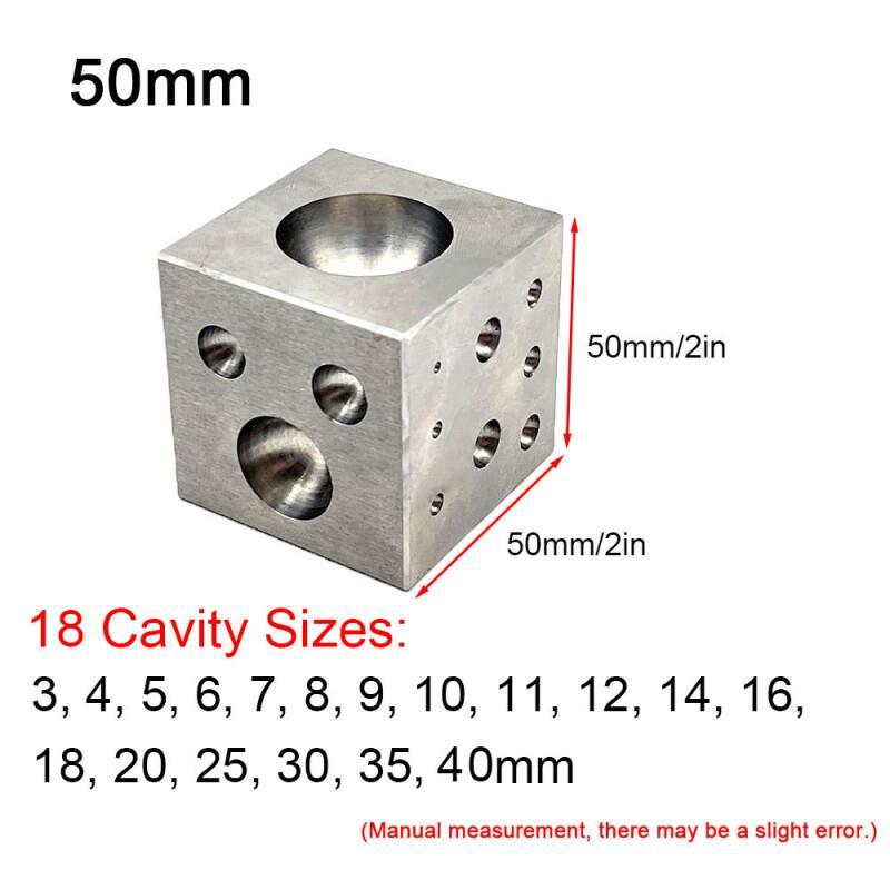 研磨された高炭素鋼の空洞を備えたダッピングブロックスクエア  - Jewelry Making Table のレビューと価格