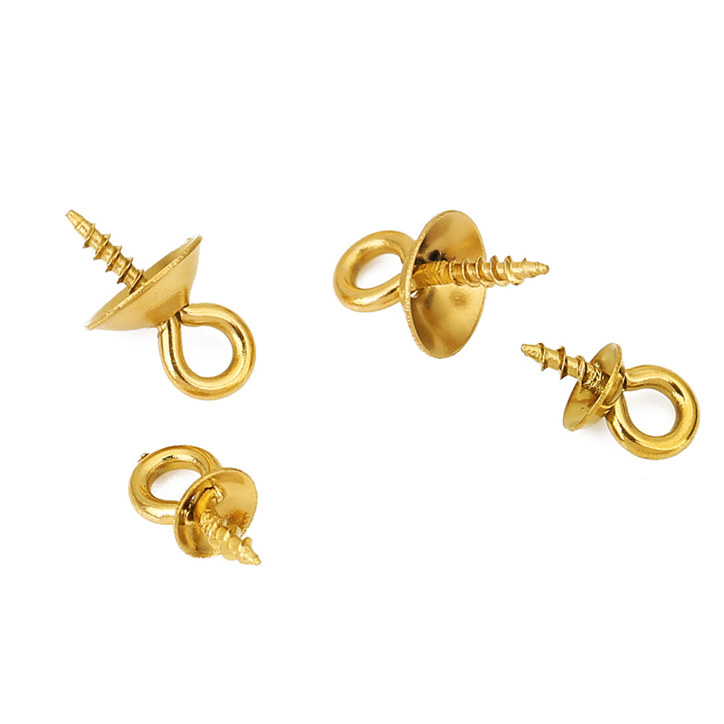 20個入り ステンレス製 パールペンダントコネクター 4mm - Jewelry Making Rivets のレビューと価格