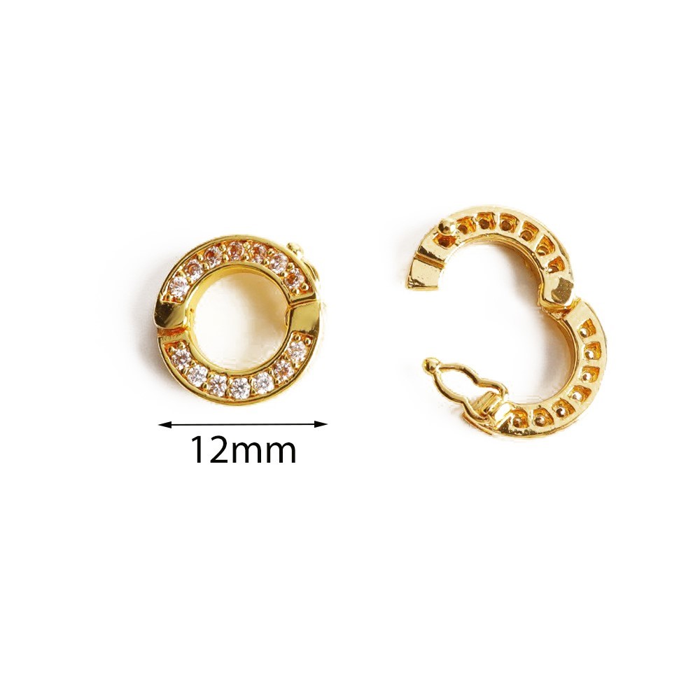 2 個 O リングフッククリップバックルジルコンキーホルダー - Jewelry Making A Ring のレビューと価格
