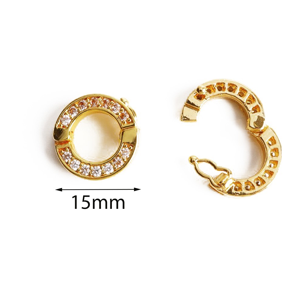 2 個 O リングフッククリップバックルジルコンキーホルダー - Jewelry Making A Ring のレビューと価格