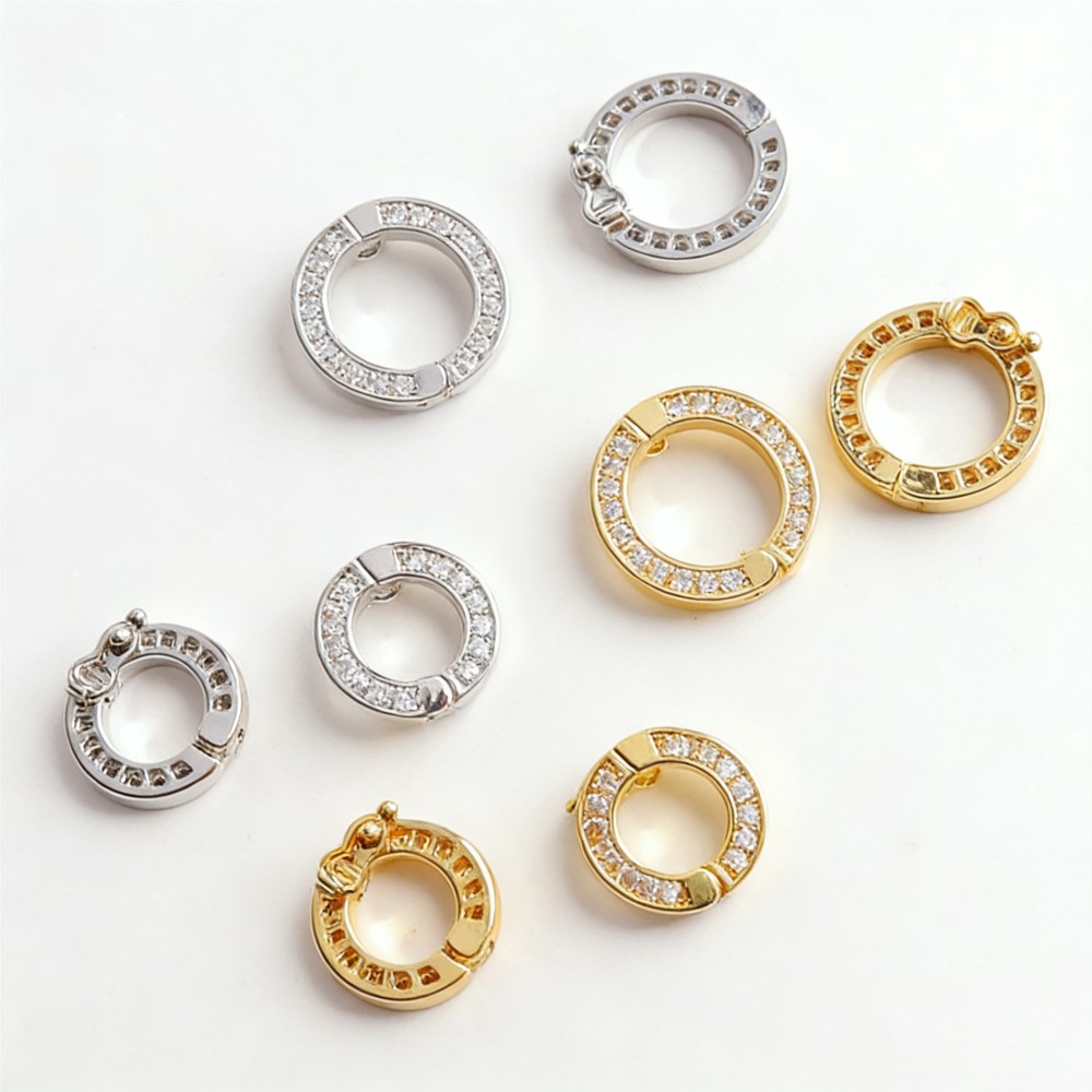 2 個 O リングフッククリップバックルジルコンキーホルダー - Jewelry Making A Ring のレビューと価格