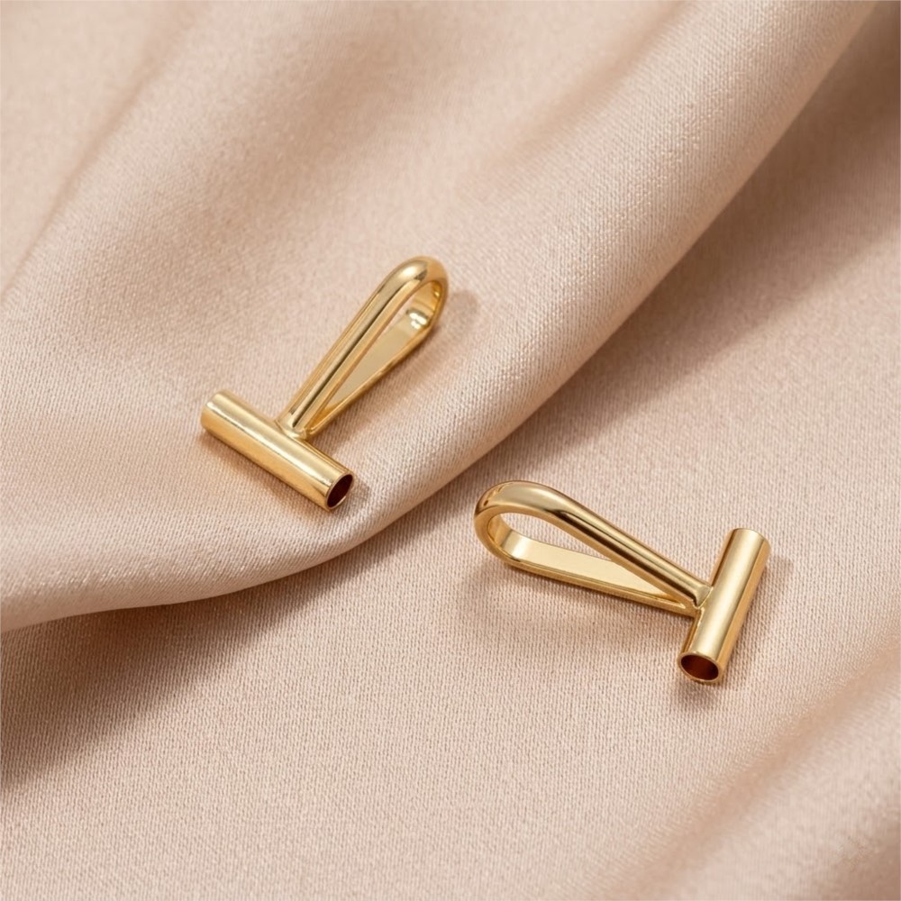 2個入り 14K真鍮製 垂直ピン付きペンダントブローチネック - Jewelry Making Pins のレビューと価格