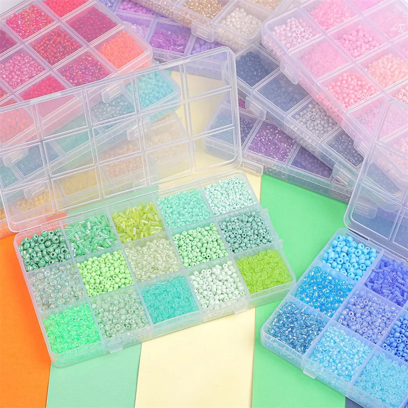 日曜大工のジュエリー作りキット,バッグ,手作りのチェコの魅力 - Seed Bead Tube のレビューと価格