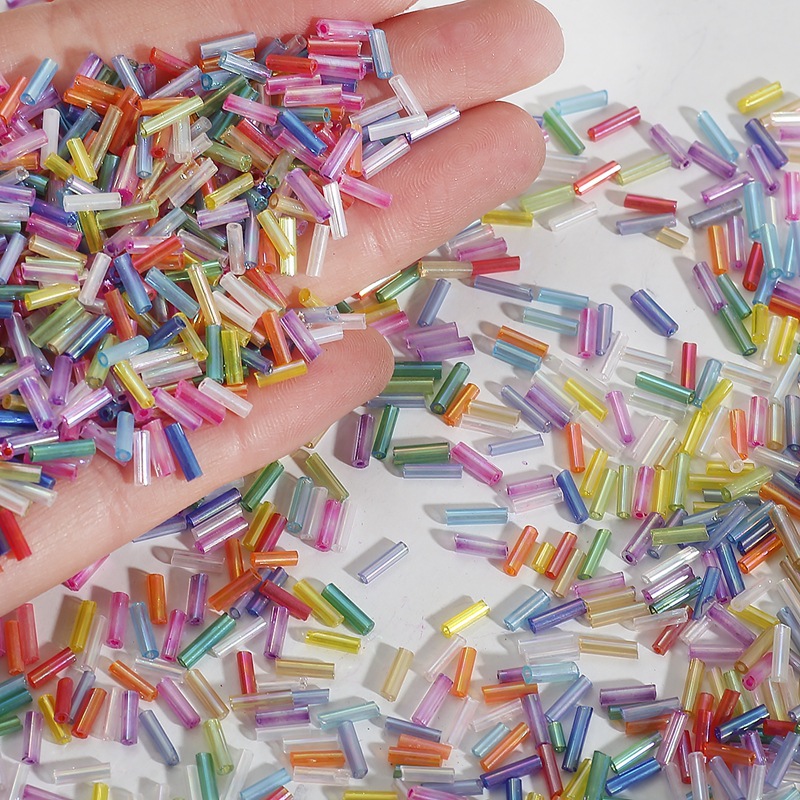 2x7mm 600個/ロット 米粒型クリスタルビーズ チュー - Seed Bead Tube のレビューと価格